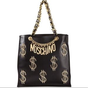 MOSCHINO DOLLAR SIGN TOTE